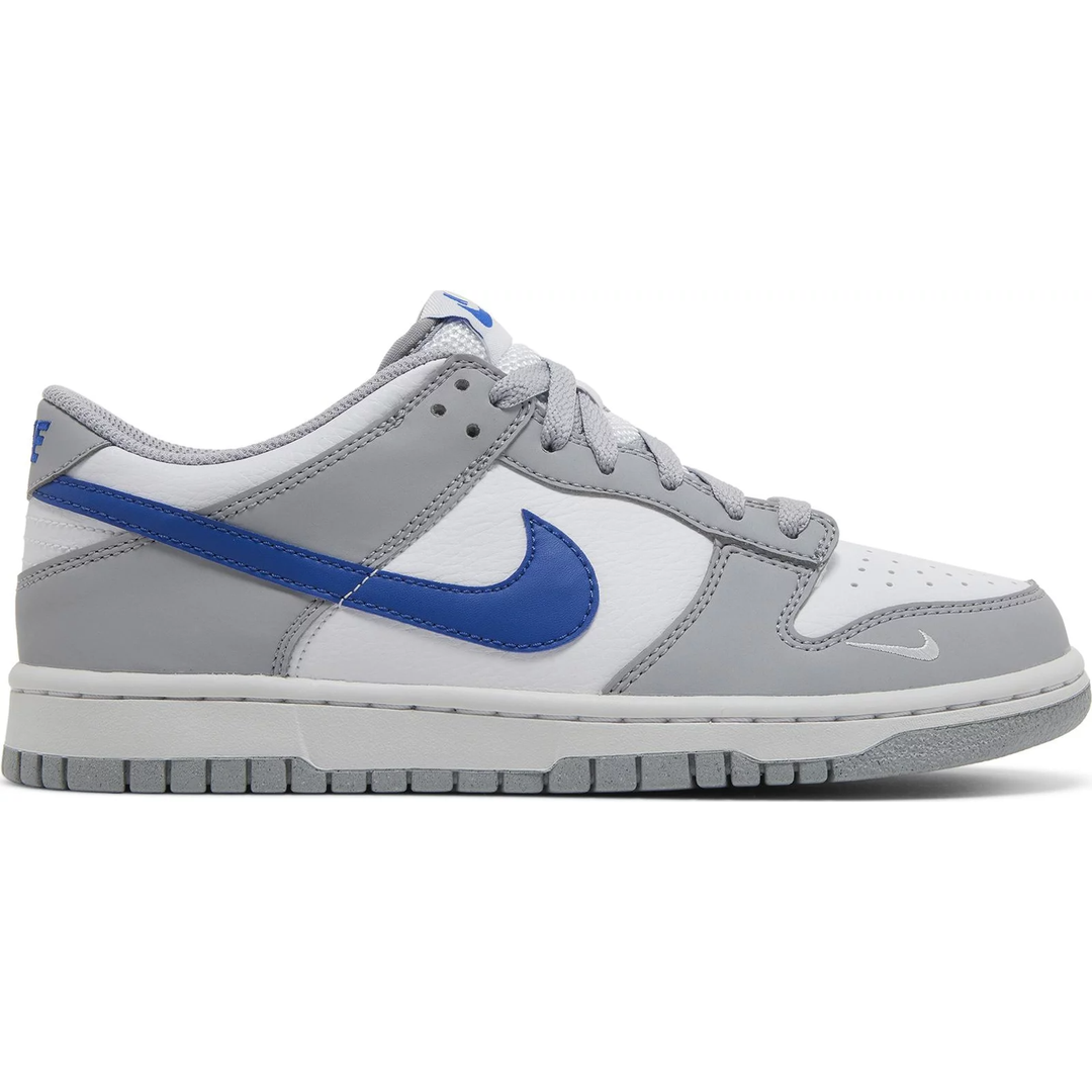 Nike Dunk Low Mini Swoosh Wolf Grey Game Royal (GS)