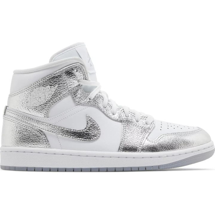 Nike Air Jordan 1 Mid SE 'Metallic Silver' (W)