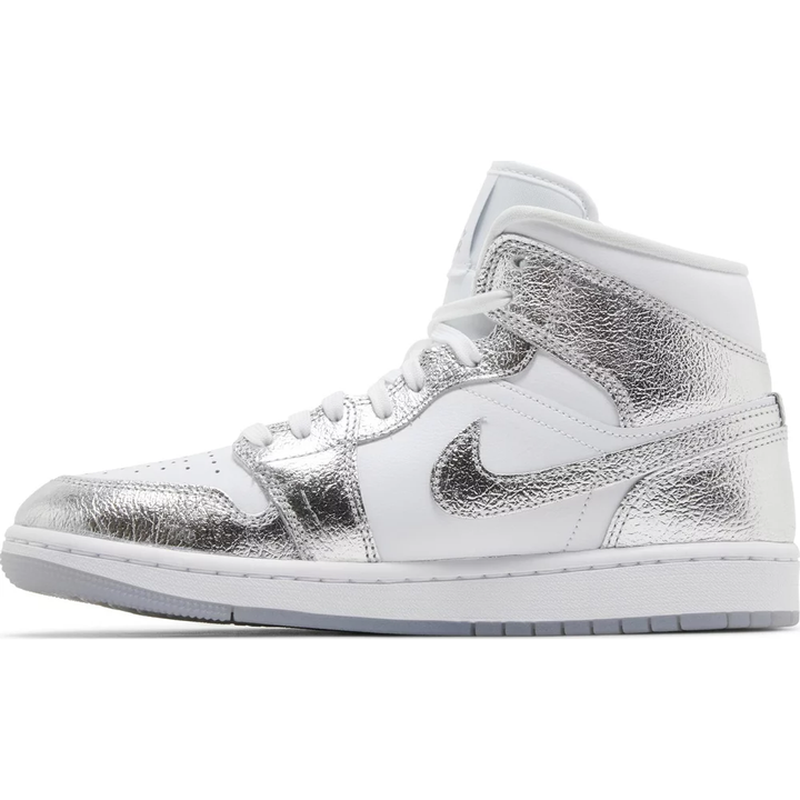 Nike Air Jordan 1 Mid SE 'Metallic Silver' (W)