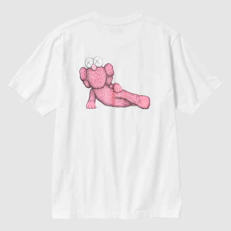 KAWS x Uniqlo UT Graphic T-Shirt White Pink BFF