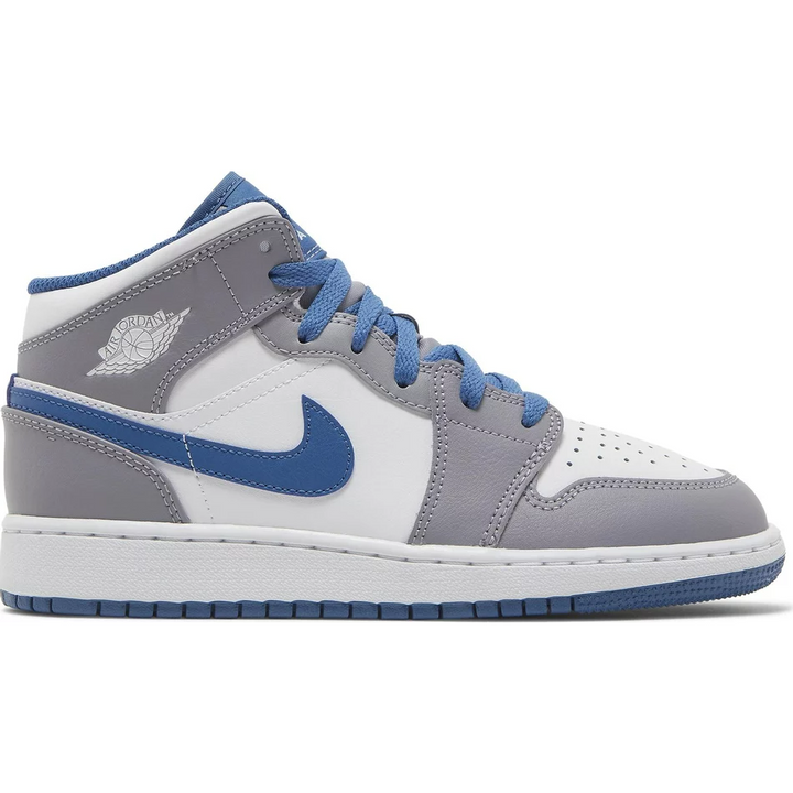 Nike Air Jordan 1 Mid True Blue Cement (GS)